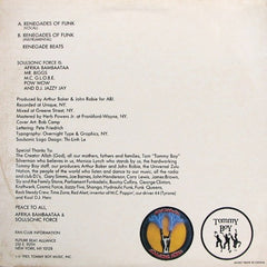 Afrika Bambaataa & Soulsonic Force - Renegades Of Funk - Tommy Boy TB 839