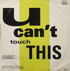 MC Hammer - U Can't Touch This 12" Capitol Records 12CL 578