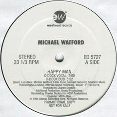 Michael Watford - Happy Man 12" EastWest Records America ED 5727