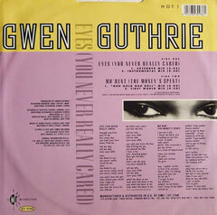 Gwen Guthrie - Eyes (You Never Really Cared) 12" HTR1001, HOT1 Hot Times Records Inc