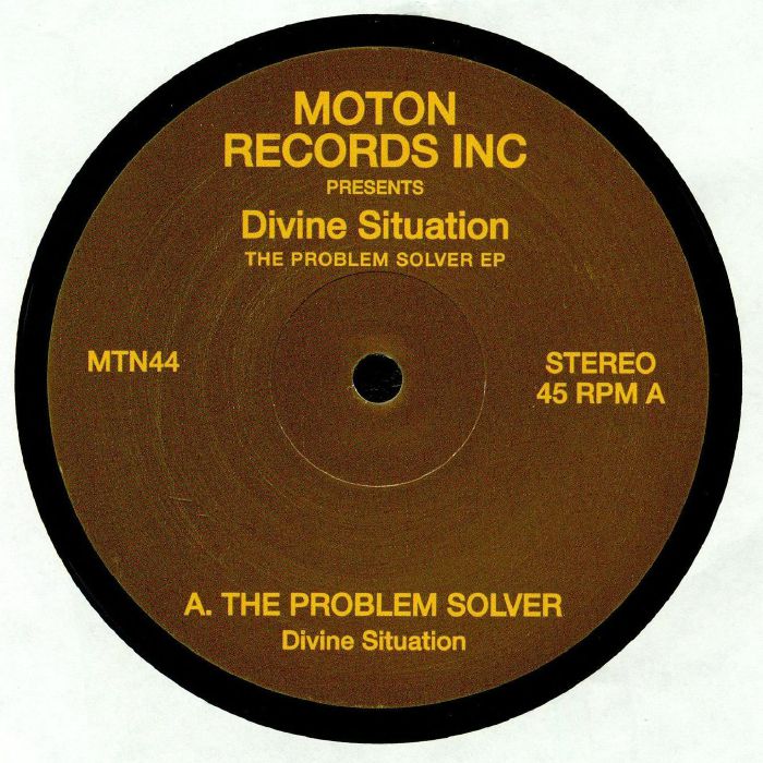 Divine Situation – The Problem Solver EP - Moton Records Inc – MTN44