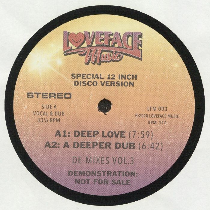 Loveface – De-Mixes Volume 3 Loveface Music – LFM003