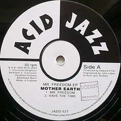 Mother Earth - Mr. Freedom 12" Acid Jazz JAZID 62T
