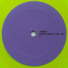 Zomby – Where Were U In 92 - Cult Music - DCLXVI001LP (2012 Yellow Transparent Limited Edition)