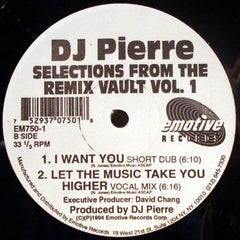 DJ Pierre - Selections From The Remix Vault (Vol. 1) 2x12" Emotive Records EM750-1