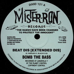 Bomb The Bass - Beat Dis 12" Mister-Ron Records DOOD 121
