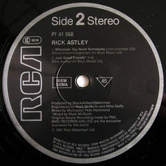 Rick Astley - Whenever You Need Somebody 12" RCA PT 41568