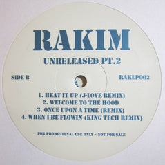 Rakim – Unreleased Part 2 - PROMO – RAKLP002