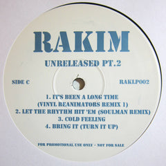 Rakim – Unreleased Part 2 - PROMO – RAKLP002