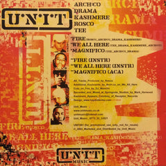 U.N.I.T - Fire 12" Unit Music UNIT001
