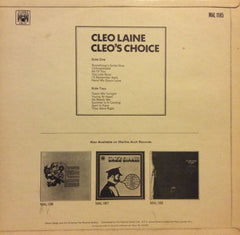 Cleo Laine - Cleo's Choice 12" Marble Arch Records MAL 1185