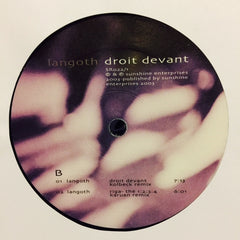 Langoth - Droit Devant 12" SR0221 Sunshine Enterprises