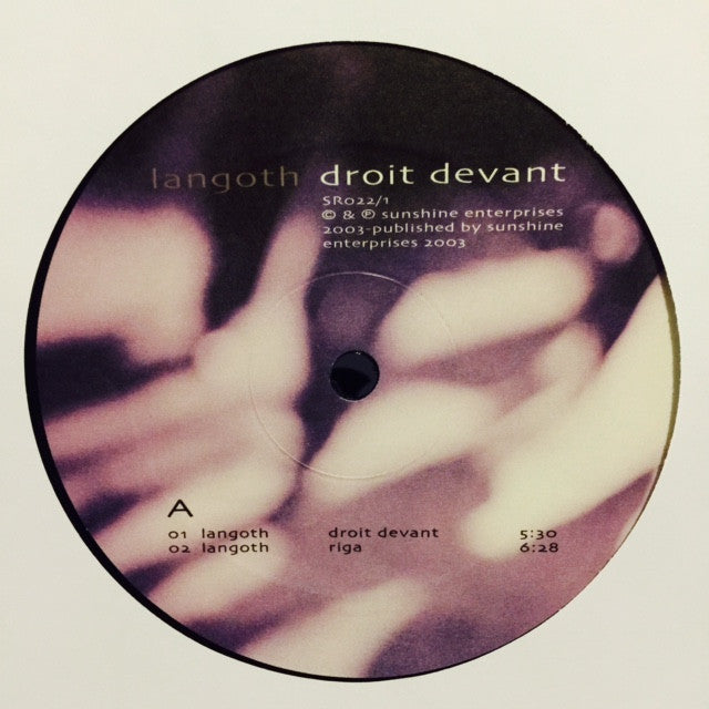 Langoth - Droit Devant 12" SR0221 Sunshine Enterprises