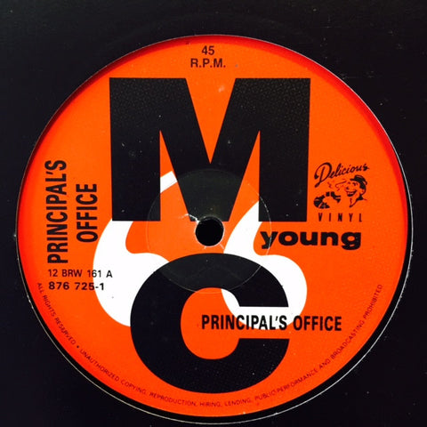 Young MC - Principal's Office 12" 8767251 4th & Broadway, Delicious Vinyl