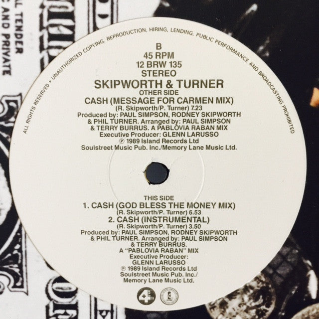 Skipworth and Turner - Cash 12" 12BRW135 4th & Broadway