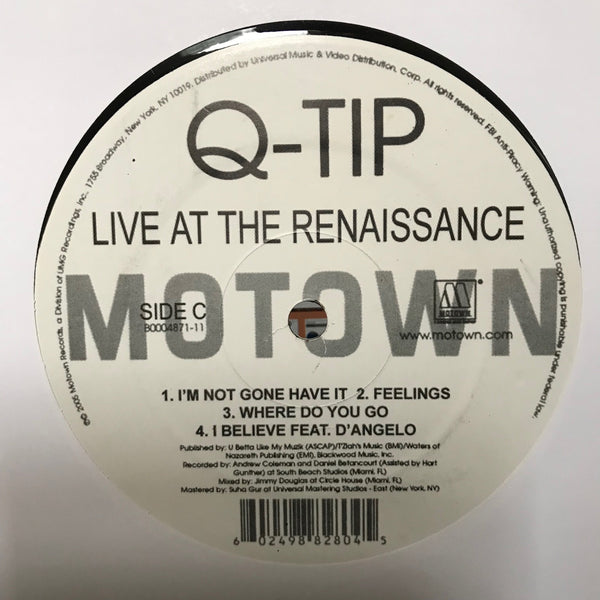 Q-Tip ‎– Live At The Renaissance - Motown - B0004871-11 (C/D