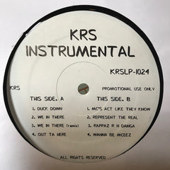 KRS-One – KRS-One Instrumental - PROMO - KRSLP-1024