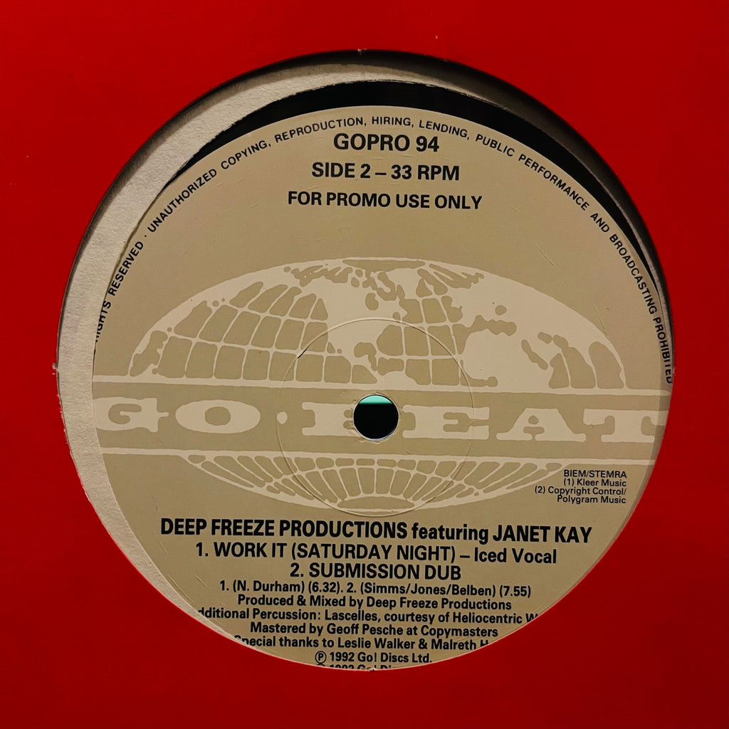 Deep Freeze Productions – Work It (Saturday Night) Go Beat – GOPRO94