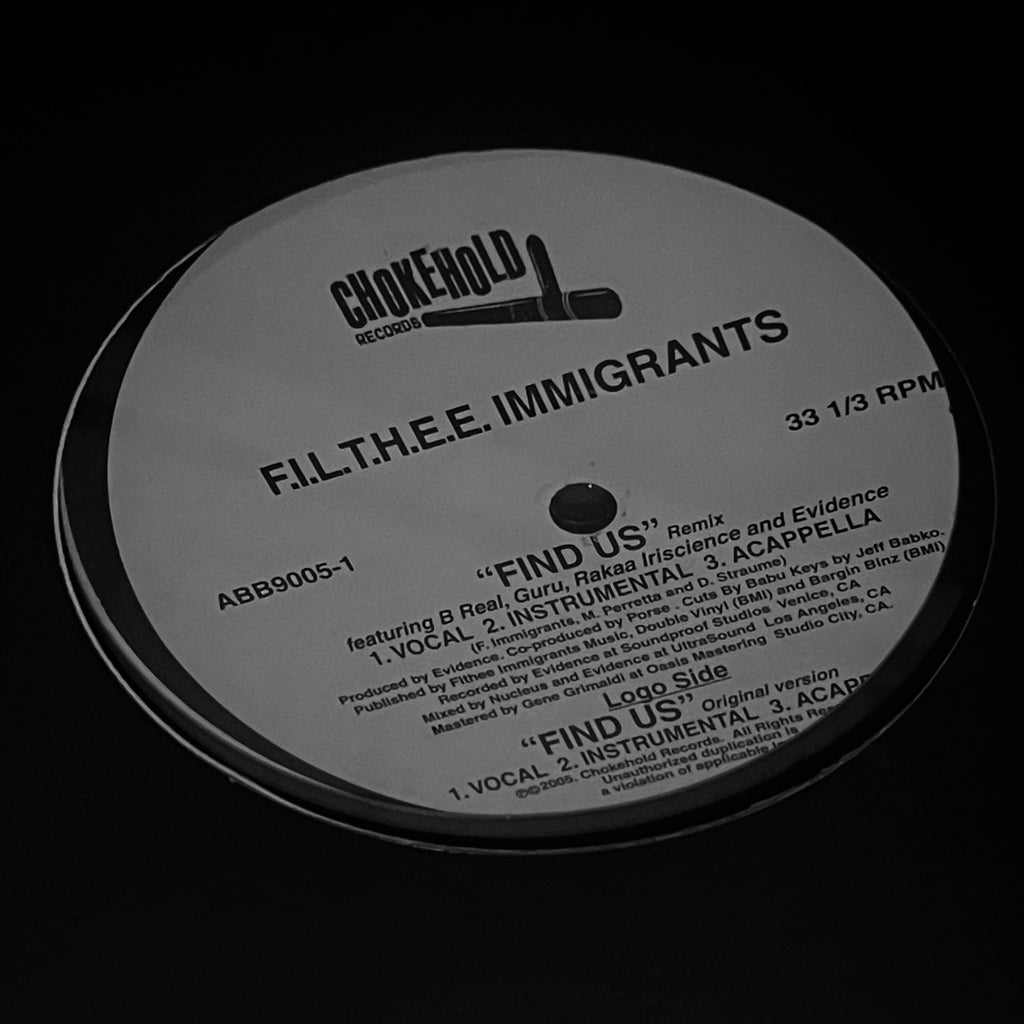 FILTHEE Immigrants – Find Us ABB Records, Chokehold Records – ABB90051