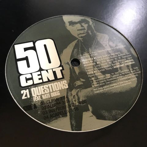 50 Cent / Nate Dogg ‎– 21 Questions / Many Men [Wish Death] - Shady Records, Aftermath Entertainment, Interscope Records, Violator Records, G Unit ‎– B0000635-11