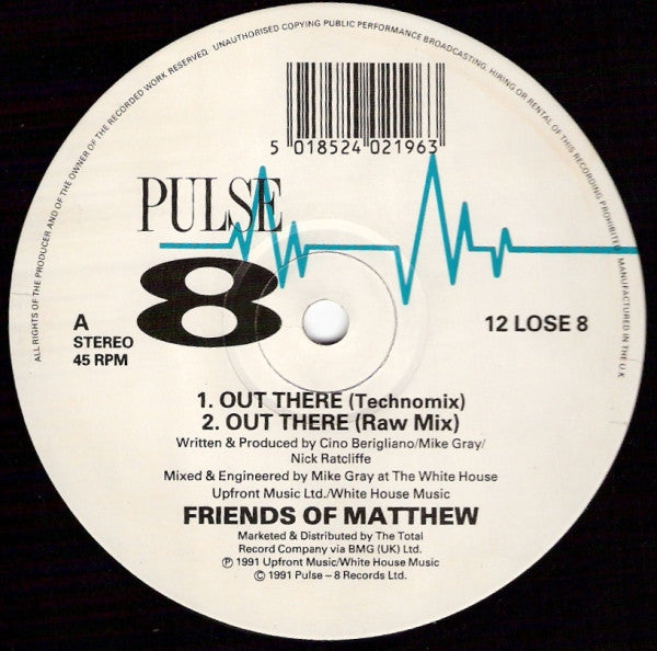 Friends Of Matthew – Out There Pulse-8 Records – 12LOSE8