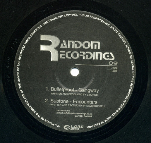 Bulletproof / Subtone – Gangway / Encounters Random Recordings RAN009