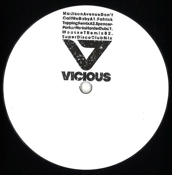 Madison Avenue – Don't Call Me Baby Vicious Grooves – VG12460