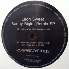 Leon Sweet – Sunny Bigler Remix EP Paper Disco – PAPV192