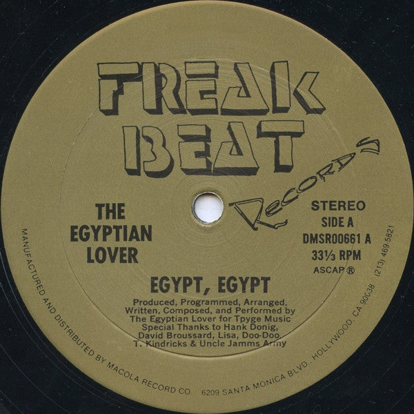 The Egyptian Lover – Egypt, Egypt Freak Beat Records – DMSR00661