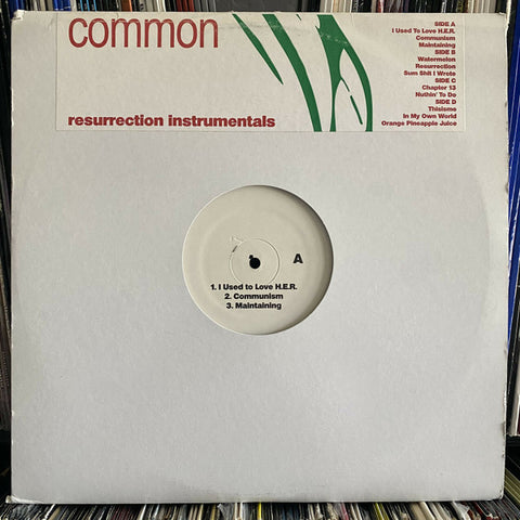 Common – Resurrection Instrumentals RESSURINS001