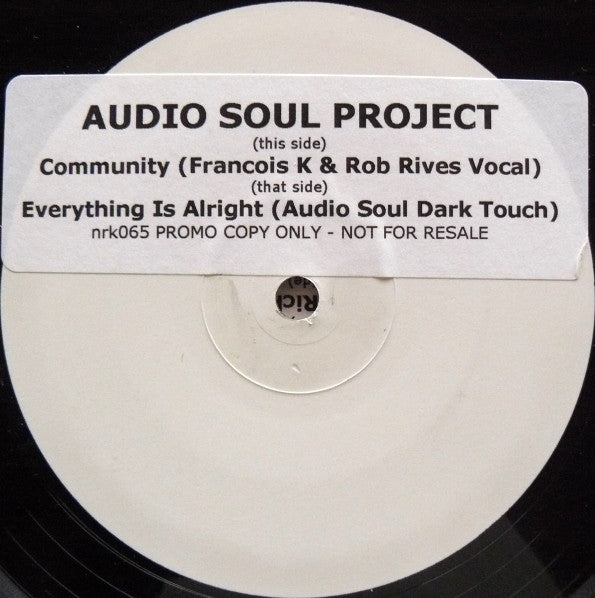Audio Soul Project – Community / Everything Is Alright NRK Sound Division – NRK065