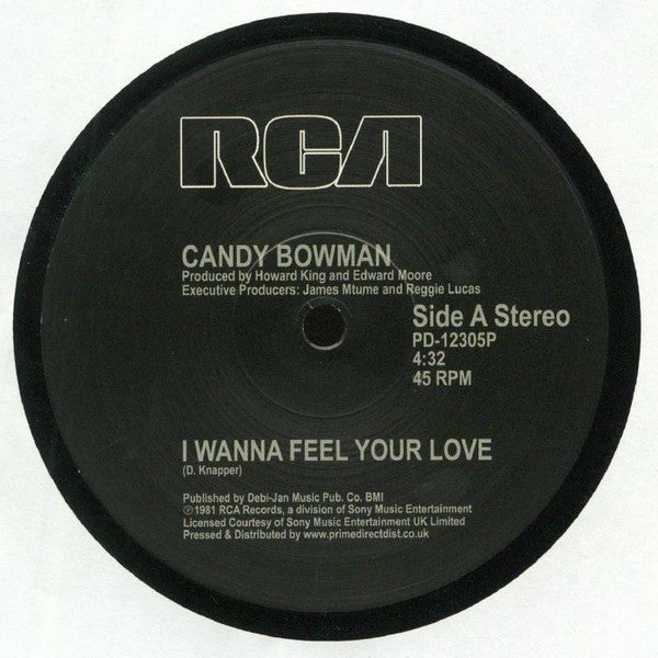 Candy Bowman – I Wanna Feel Your Love RCA – PD12305P