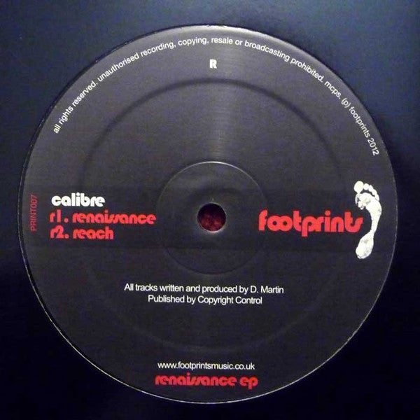 Calibre – Renaissance EP Footprints – PRINT007