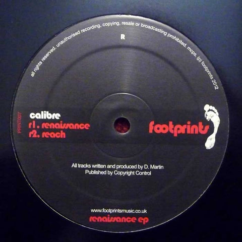 Calibre – Renaissance EP Footprints – PRINT007