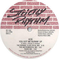 KCB - You Got Me Burnin Up Strictly Rhythm – SR1256