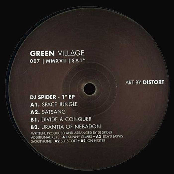 DJ Spider - 1 EP Green Village – GV007