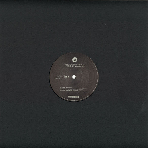 Kostas Georgoudis & Alex Dimou – Theme Of Roman EP Unscene BLK – UNSV001