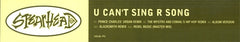 Spearhead - U Can't Sing R Song 12" 12CLDJ791 Capitol Records