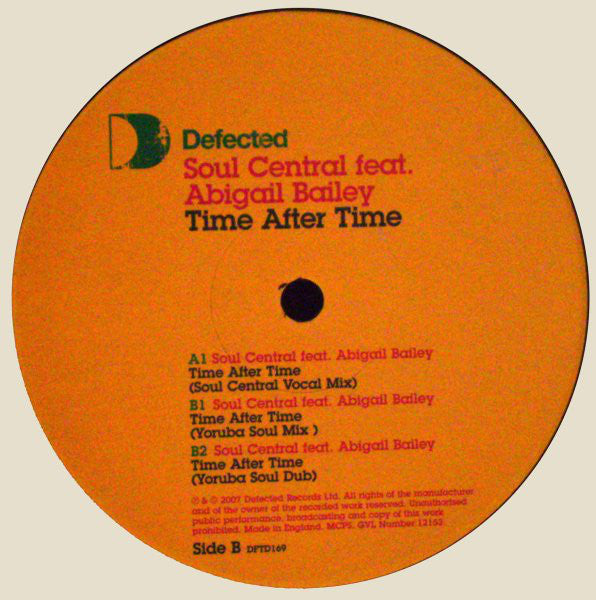 Soul Central Featuring Abigail Bailey – Time After Time Defected – DFTD169