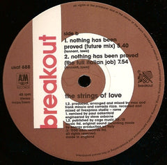 The Strings Of Love - Nothing Has Been Proved 12" USAT688 Breakout