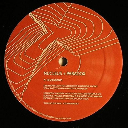 Nucleus + Paradox, Kirsty Hawkshaw – Descendants / Night Theme (Paradox Remix) 12" Paradox Music – PM 015