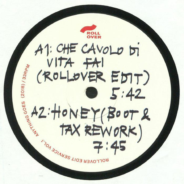 Various – Rollover Edit Service Volume 1 - Anything Goes – ROLL001