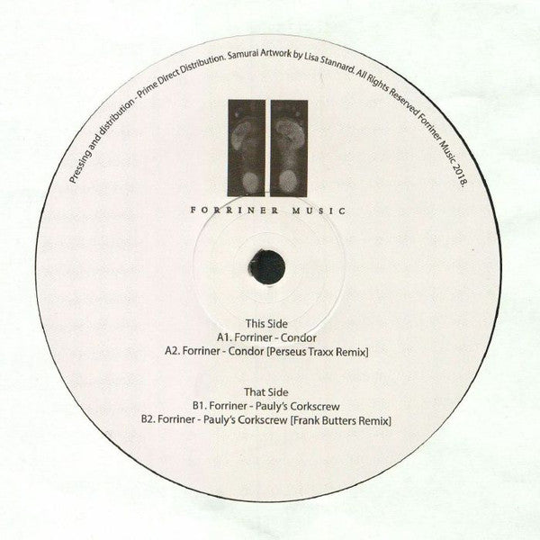 Forriner – Condor Label: Forriner Music – FM001