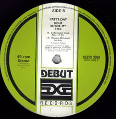 Patti Day - Right Before My Eyes 12" DEBTX3088 Debut