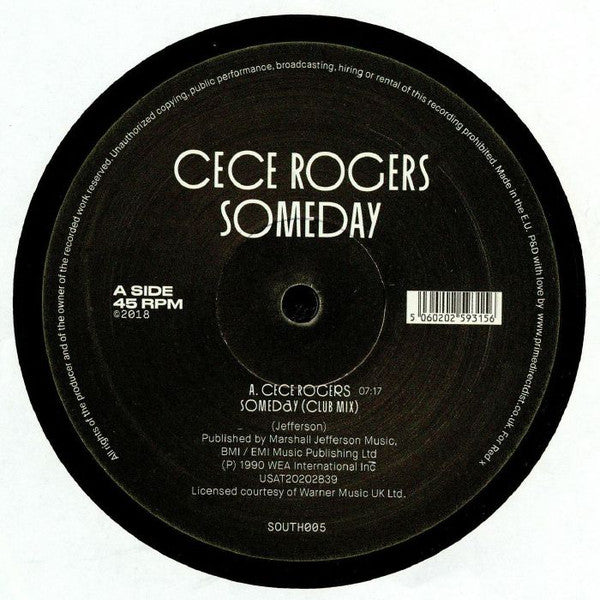 Ce Ce Rogers – Someday - South Street – SOUTH005