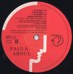 Paula Abdul - Straight Up 12" SRNT111 Siren Records