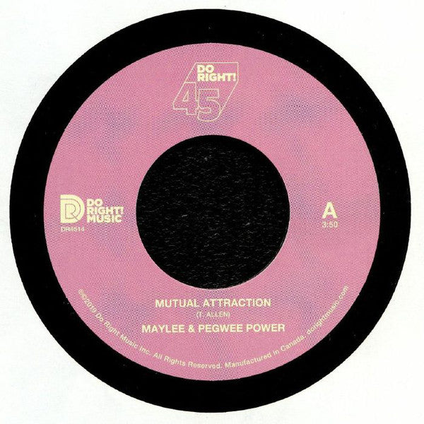 Maylee* & Pegwee Power – Mutual Attraction / Messages From The Stars - Do Right! Music – DR4514