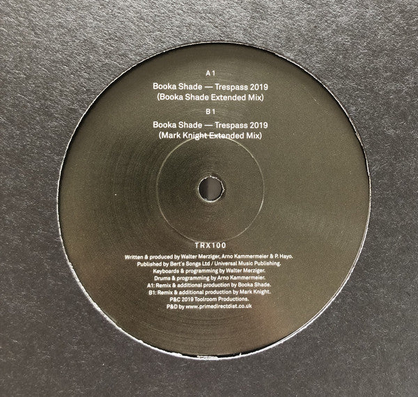 Booka Shade – Trespass 2019 Toolroom Trax – TRX100