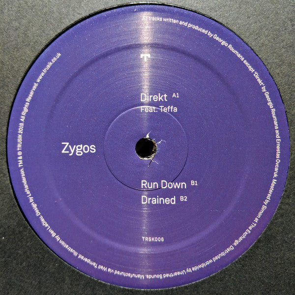 Zygos – Drained EP - Trusik Recordings – TRSK006