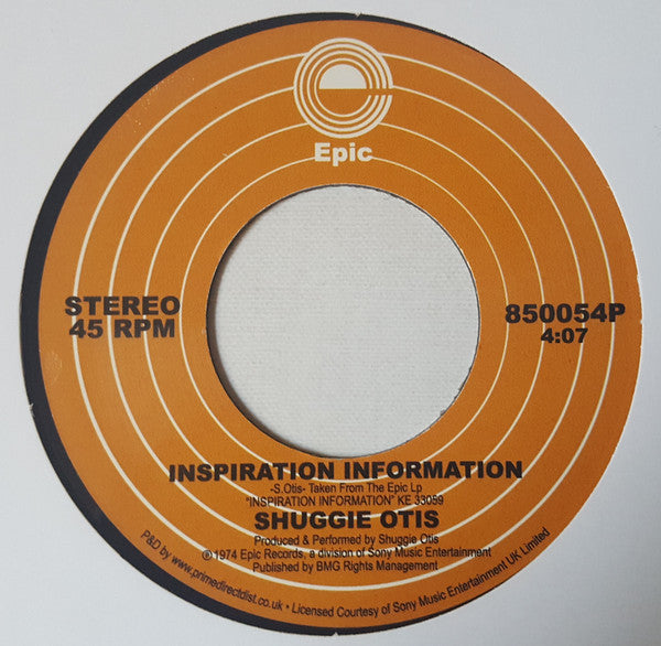 Shuggie Otis – Inspiration Information / Aht Uh Mi Hed Label: Epic – 850054P